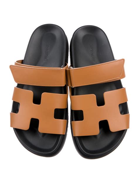 brown hermes sandal|black hermes sandals.